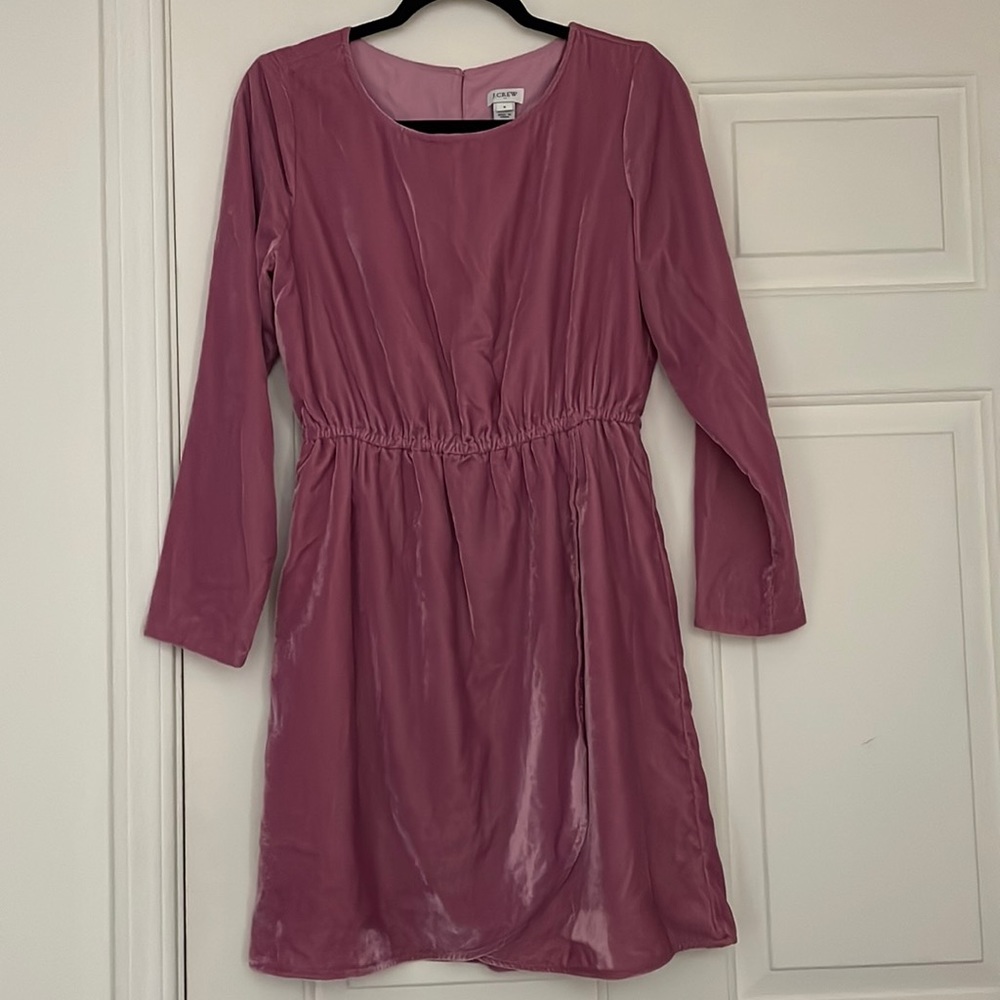J. Crew Pink Velvet Dress- 6